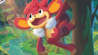 Simisear op een Pokémonkaart