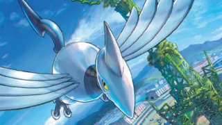 Skarmory zoals afgebeeld op zijn nieuwste kaart
