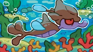 Skrelp op een Pokémonkaart