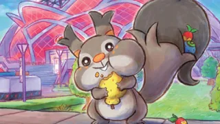 Skwovet op een Pokémonkaart