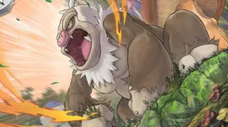 Slaking op een Pokémonkaart