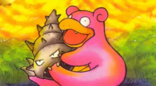 Slowbro zoals afgebeeld op zijn oudste kaart