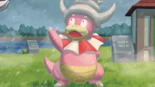Slowking op een Pokémonkaart