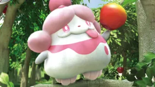 Slurpuff zoals afgebeeld op zijn oudste kaart