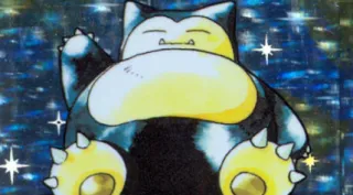 Snorlax zoals afgebeeld op zijn oudste kaart