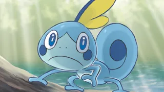 Sobble zoals afgebeeld op zijn oudste kaart