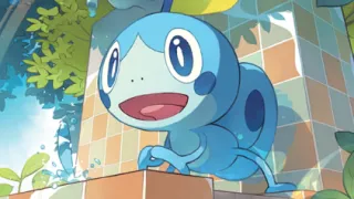 Sobble op een Pokémonkaart