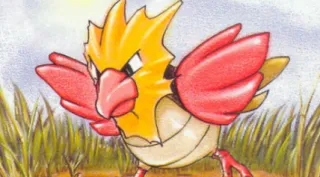 Spearow zoals afgebeeld op zijn oudste kaart