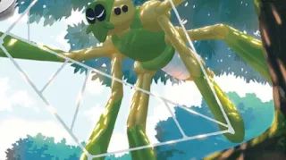 Spidops op een Pokémonkaart