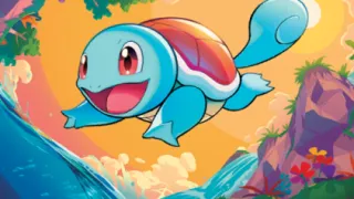 Squirtle op een Pokémonkaart