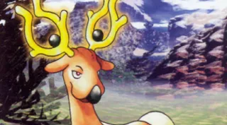 Stantler zoals afgebeeld op zijn oudste kaart