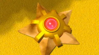 Staryu zoals afgebeeld op zijn oudste kaart