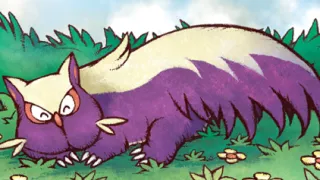 Stunky op een Pokémonkaart