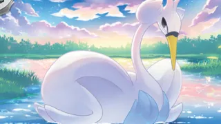 Swanna op een Pokémonkaart