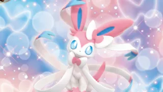 Sylveon zoals afgebeeld op zijn oudste kaart