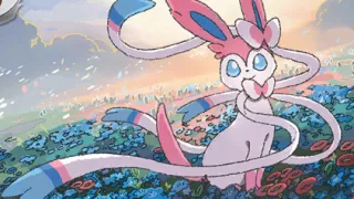 Sylveon op een Pokémonkaart