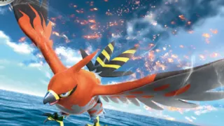 Talonflame zoals afgebeeld op zijn oudste kaart