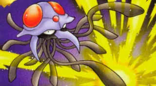 Tentacruel zoals afgebeeld op zijn oudste kaart