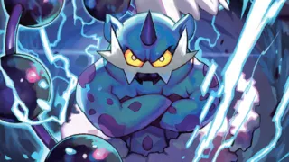 Thundurus zoals afgebeeld op zijn nieuwste kaart