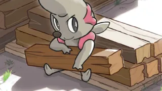 Timburr op een Pokémonkaart