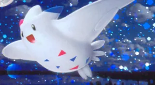 Togekiss zoals afgebeeld op zijn oudste kaart
