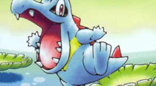 Totodile zoals afgebeeld op zijn oudste kaart