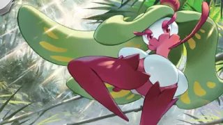 Tsareena op een Pokémonkaart