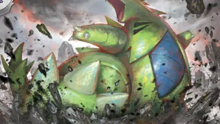 Tyranitar op een Pokémonkaart