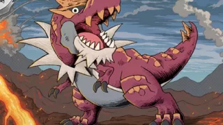 Tyrantrum op een Pokémonkaart