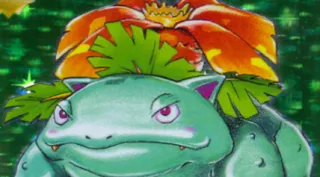 Venusaur zoals afgebeeld op zijn oudste kaart