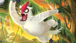 Vigoroth op een Pokémonkaart
