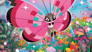 Vivillon op een Pokémonkaart