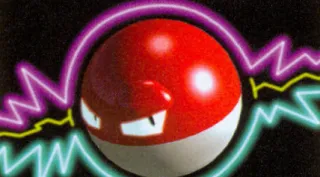 Voltorb zoals afgebeeld op zijn oudste kaart
