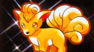 Vulpix zoals afgebeeld op zijn oudste kaart