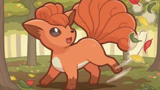 Vulpix op een Pokémonkaart