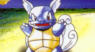 Wartortle zoals afgebeeld op zijn oudste kaart