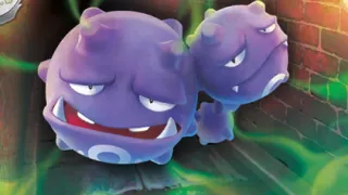 Weezing op een Pokémonkaart