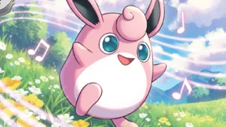 Wigglytuff op een Pokémonkaart