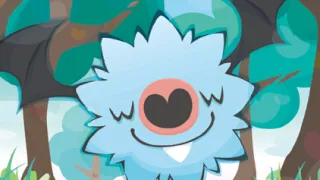 Woobat zoals afgebeeld op zijn oudste kaart