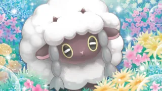 Wooloo zoals afgebeeld op zijn oudste kaart