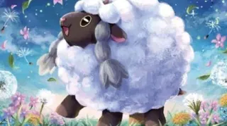 Wooloo op een Pokémonkaart