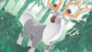 Wyrdeer op een Pokémonkaart