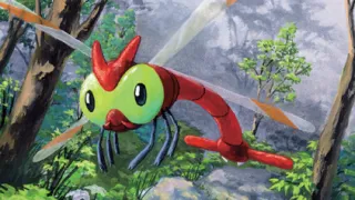 Yanma op een Pokémonkaart