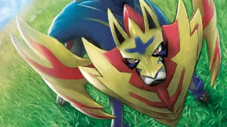 Zamazenta zoals afgebeeld op zijn nieuwste kaart