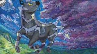 Zebstrika op een Pokémonkaart