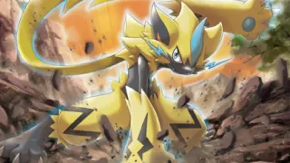 Zeraora zoals afgebeeld op zijn oudste kaart