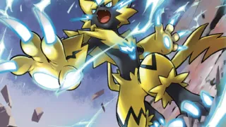 Zeraora zoals afgebeeld op zijn nieuwste kaart