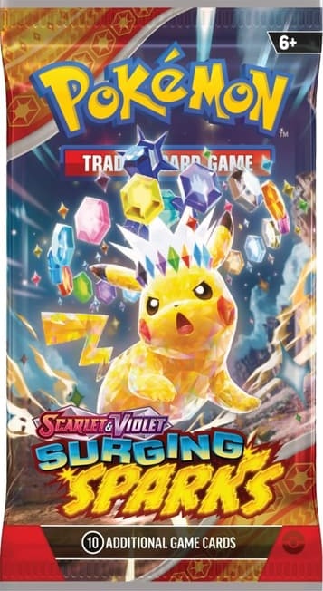 Boosterpack van de Pokémon-set Surging Sparks